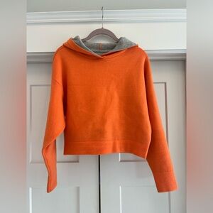 Maeve Orange Hooded Sweater